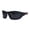 Metallic Red Black, variant on Polarized Mens 90s Oval Warp Around Plastic Sport Sunglasses Metallic Blue Black