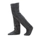 thumbnail image 5 of Calcetines hasta el muslo, accesorios de cosplay, calcetines para dormir, calentadores de piernas largos para disfraz. Gris oscuro, 5 of 9