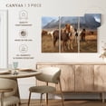 thumbnail image 5 of Elephant Stock The Amazing Icelandic Horses Wall Art - Horizontal Multi Panel Canvas - Living Room Wall Decor - Animal Multi Panel - Gray And Brown Decor By Scott Stulberg - 33" x 20", 5 of 8