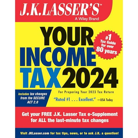 Pre-Owned J.K. Lasser's Your Income Tax 2024: For Preparing Your 2023 Tax Return