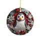 thumbnail image 2 of Decoración navideña, adornos navideños, regalos navideños, adorno navideño de muñeco de nieve para árbol de Navidad, adorno colgante redondo., 2 of 3