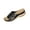 Black, variant on Womens Metallic Platform Slide Casual Sandals Casual Wedge Heel Women's Fashionable Casual Versatile Solid Color Round Head Fish Mouth Spring And Summer New Wedge Heel Sandals
