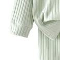 thumbnail image 5 of Gubotare Pjs for Toddler Boys Pajamas Set for Boys Girls Button Down Long Sleeve Sleepwear Lightweight Elastic Waist Pants Set Size 6-7 (Light Green,6-7 Years), 5 of 5