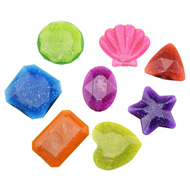 Kids Diving Gems Toy Swimming Pool Underwater Play Toys Random Color (8pcs)