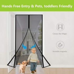 Magic Mesh Deluxe Magnetic Hands Free Screen Door Cover As Seen On Tv