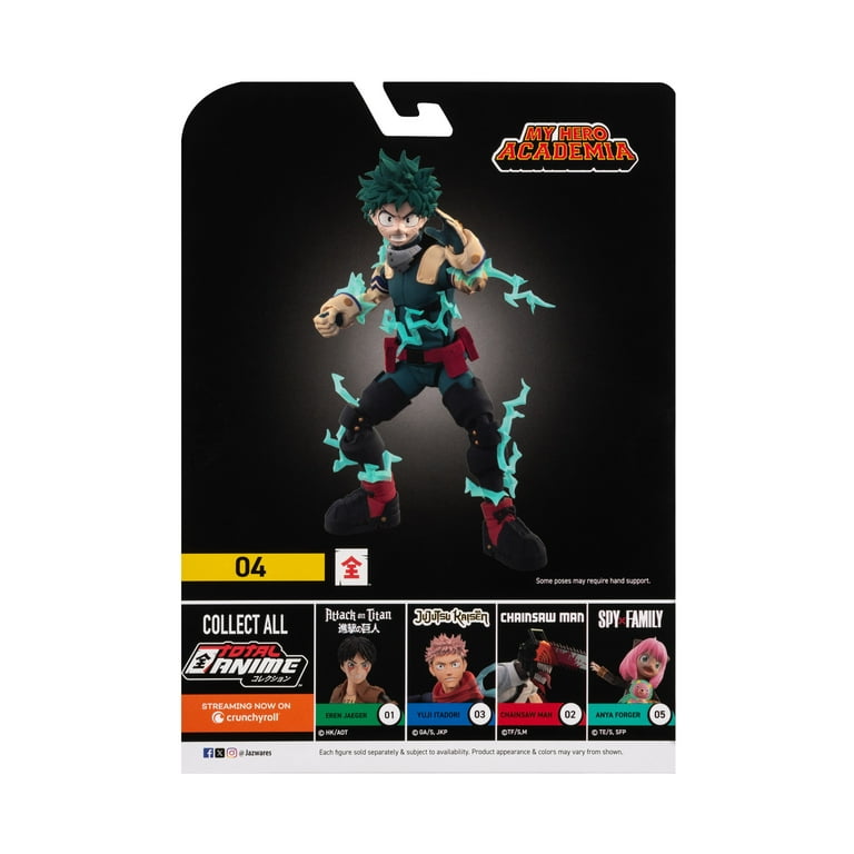 アニメキャラクター アクションフィギュア 6体セット Total Anime Izuku Midoriya - 6.5-Inch Figure with Swappable
