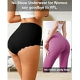 thumbnail image 3 of Hbhpov Women's Seamless Briefs, Tag-Free High Waist Slim Fit Underwear, 3 Pack, Size M-XXL, 3 of 6