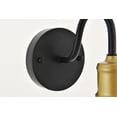thumbnail image 4 of Serif 1 light brass and black Wall Sconce, 4 of 7
