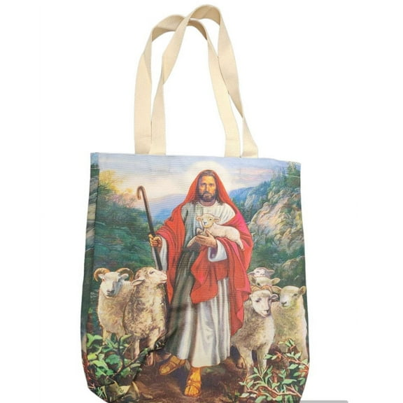 Christ Jesus, The Good Shepherd Tote Bag _ Craft Bag, shopping bag, Prayer Bag, Catholic Bags, Gifts for Mom, Christmas gift