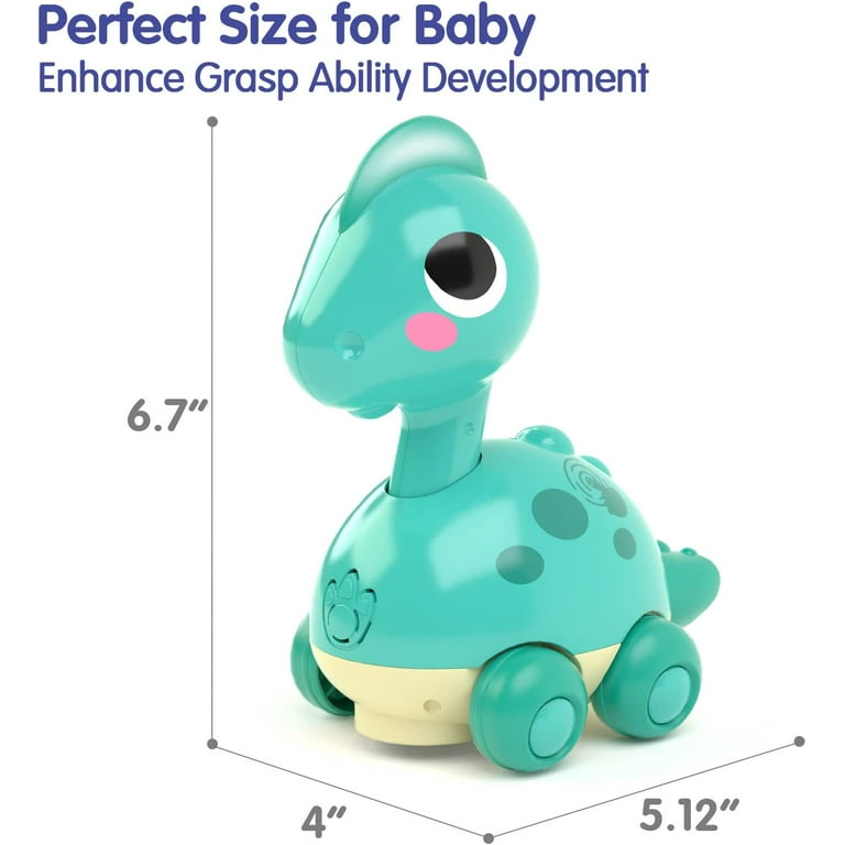 Yerloa Baby Toys, Interactive Crawling Dinosaur, Lights and Music