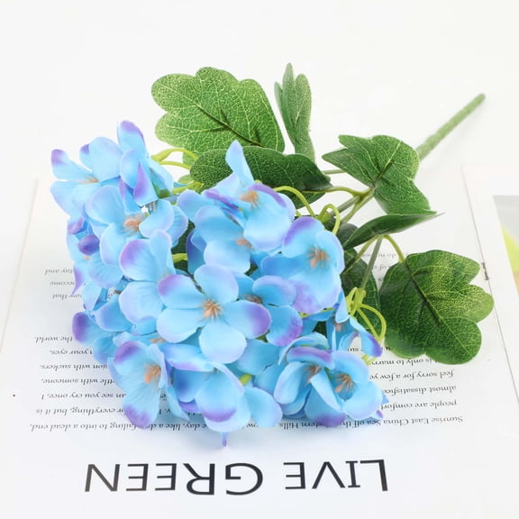 WMTOKK Artificial Phalaenopsis Orchid Flower Silk Bouquet Realistic Fake Orchid Floral Arrangement for Wedding Home Table Centerpiece Photography Decor (Blue)