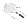thumbnail image 3 of Panier à Griller en Acier Inoxydable pour Poisson, Poulet et Viande / Panier à Griller Rond avec Poignée Amovible / Grillades Extérieures et Intérieures pour Grils à Gaz et à Charbon, 3 of 9