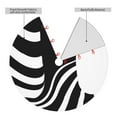 thumbnail image 2 of Sikiie Abstract Monochrome Profile 30-48 inches {designName} Print Christmas Tree Skirt Snowman Xmas Tree Skirt with Edge Christmas Decorations for Holiday Party-48", 2 of 7