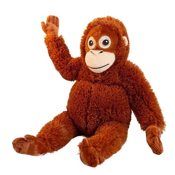 Punch Monkey Plush- 26-Inch Emotional Support Stuffed Pillow with Playful Pose, Zoo-Inspired Soft Plush for Comfort Lovers & Adults