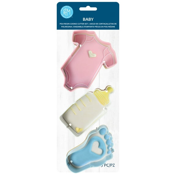 R&M International Baby Cookie Cutter 3 Piece Set