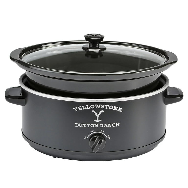 Yellowstone 7QT Slow Cooker in Matte Black