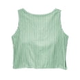 thumbnail image 7 of tarylea Tank Tops for Women Plaid Cropped Crewneck Casual Loose Summer Beach Vacation Comfy Sleeveless Tops, 7 of 7