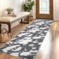 thumbnail image 6 of Garvee Ultra Soft Runner Rugs, 2x6 Fluffy Fuzzy Shag Area Rug Modern Shaggy Carpets for Entryway Bedroom Hallway Kitchen, Dark Gray, 6 of 8