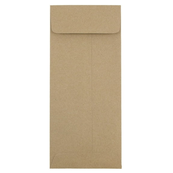 JAM Paper #11 Policy Envelopes, 4.5x10.4, 500/Box, Brown Kraft Recycled