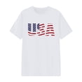 thumbnail image 7 of ibiyuan 250th Anniversary Usa Shirt Womens T Shirts Casual Crew Neck 250 Year American Anniversary Flag Short Sleeve Independence Day Funny Shirts Cute Tops for Women, 7 of 7