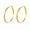 Gold（30mm）, variant on Gold Plated Textured Hoop Earrings for Women, 925 Sterling Silver Posts, Lightweight Frosted Round Earrings, 30–70mm