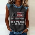 thumbnail image 2 of Hearthz 1776-2026 Freedom 250th Anniversary Shirt Raglan Sleeveless Womens Tank Tops We the People Patriotic Vest American Flag Women's 250th Anniversary Print Shirt, 2 of 7