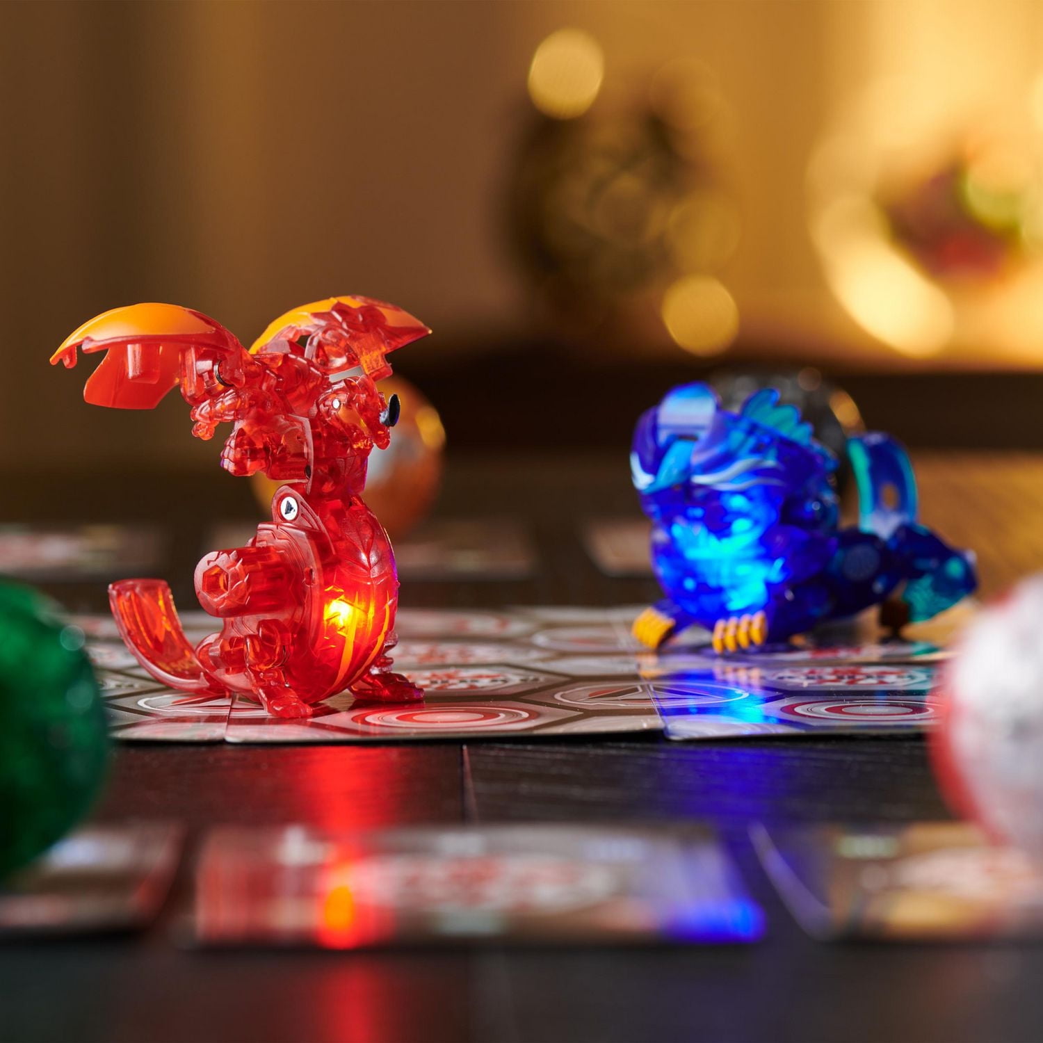 Bakugan Legends, Nova Dragonoid X Nillious (Clear), Light Up Bakugan Action Figures, 1 Character Card and Metal Gate Card, Kids Toys for Boys Ages 6 and Up