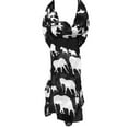 thumbnail image 3 of Wrapables® Elephant Print Scarf Wrap, Black, 3 of 4