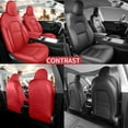 thumbnail image 5 of Red Rain Tesla Model Y Seat Covers Red Car Seat Cover for Tesla Model Y 2020 2021 2022 2023 2024 (ModelY-Red), 5 of 10