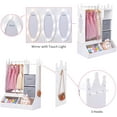 thumbnail image 5 of QinaQin Girls Dress Up Storage with Light & Mirror, White, 5 of 5
