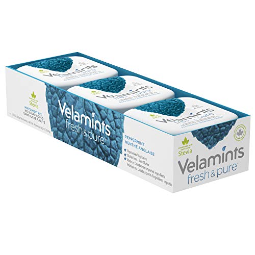 Velamints Fresh Peppermint Sugar Free Mints Tin Fresh Breath Mint AspartameFree Sweetened