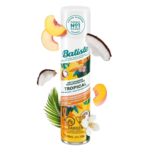 Batiste Dry Shampoo, Tropical, 6.73 Ounce Packaging May Vary