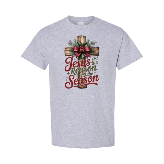 Inktastic Jesus is the Reason for the Season Christian Cross T-Shirt