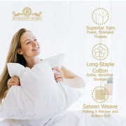 Bluemoon Homes luxurious 1000 Thread Count Italian FInish 100% Egyptian Cotton 4-Piece Bed Sheet Set, Fits Mattress Up To 18 inches Deep Pocket, Solid Pattern (Color - Ivory, Size - Twin).