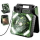 thumbnail image 1 of Ventilador, ventilador de techo, ventilador de escritorio, ventilador portátil para exteriores con energía solar, ligero, portátil, para acampar, pescar, con carga USB, ahorro de energía, fresco y ref, 1 of 3