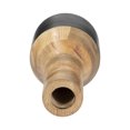 thumbnail image 3 of Sagebrook Home Modern Neutral Mango Wood Brown/Black Cylinder Tone Natural Vase, 3 of 8