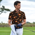 thumbnail image 3 of Sikiie Halloween With Pumpkins Print Men's Short-sleeved POLO Shirts, Button-down Shirts and T-shirts are Suitable for Vacation, Leisure and Business-XX-Large, 3 of 6