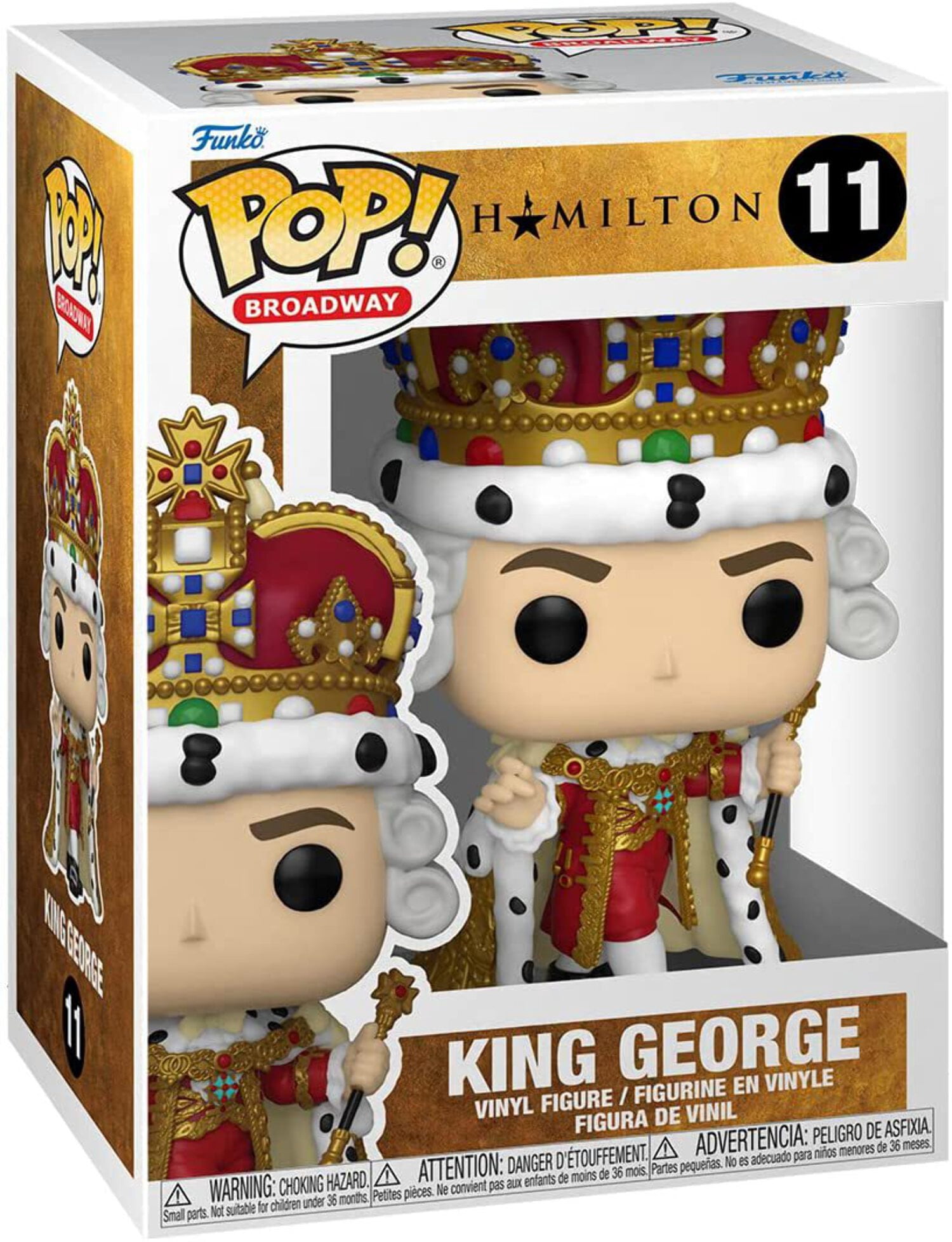 King George #11 Funko POP! Broadway Hamilton: Figurine