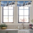 thumbnail image 4 of LALILO Kitchen Curtain Valance Winter Nature Rod Pocket Window Curtain 52"x 18" Set of 2, 4 of 6