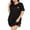 A-Black, variant on Lxkfashion Clothing Under $15 Womens Nightgowns Cotton Sleepwear Plus Size Sleep Shirt Short Sleeve Nightshirt Print Sleepshirt