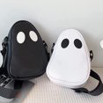 thumbnail image 4 of Bolso de hombro de Halloween Bolso de mano de fantasma de Halloween para mujeres Niñas Bolso de hombro de fantasma divertido - Personalidad Divertida Diversión Lindo Diablo Fantasma Hit Color Costura JAMW Sencillez, 4 of 5