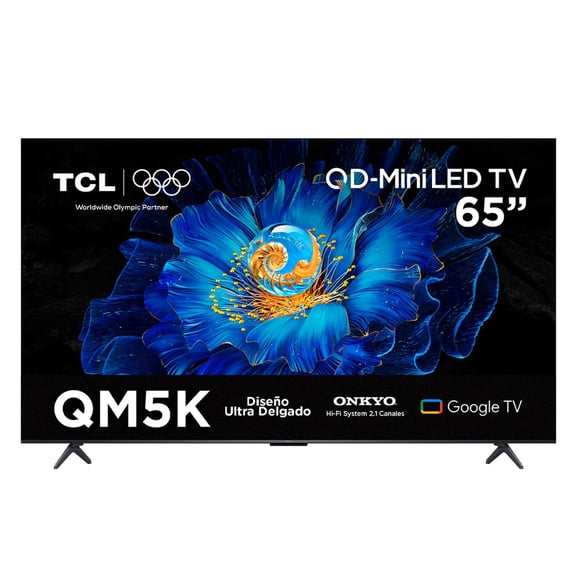 TV TCL Pantalla 65 Pulgadas QD MINILED Smart Google TV 65QM5K