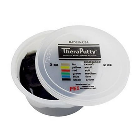 Fabrication Enterprises 2 oz Theraputty Exercise Putty  Black - 10 Each