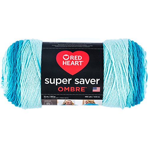 Red Heart® Fil Super Saver® Ombre™, Acrylique #4 Moyen, 10oz/283g, 482 Yards