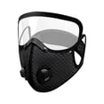 thumbnail image 2 of amagogo Cycling Face Mask Mesh Mask Detachable Universal Full Face Cover with Eye Shield Black, 2 of 10