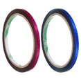 thumbnail image 1 of Washi Prism Tape Set 5mm Wide Holographic Color for Holiday Packaging and Decoration, Rose Red, Blue, 1 of 5