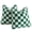 Green, variant on Lanola Pack of 2 Decorative Throw Pillow Covers Checkerboard Luxury Super Soft Faux Fur Wool Set Case Cushion for Couch Sofa Bedroom 18 x 18-Inch Camel