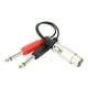 thumbnail image 3 of Cable De Micrófono Divisor En Y, XLR Hembra A Doble Macho De 6,35 Mm Plug And Play 7,9 Pulgadas Sonido Profesional Cable De Micrófono Divisor En Y XLR Duradero Para Reproductor ANGGREK Fotografía, 3 of 8