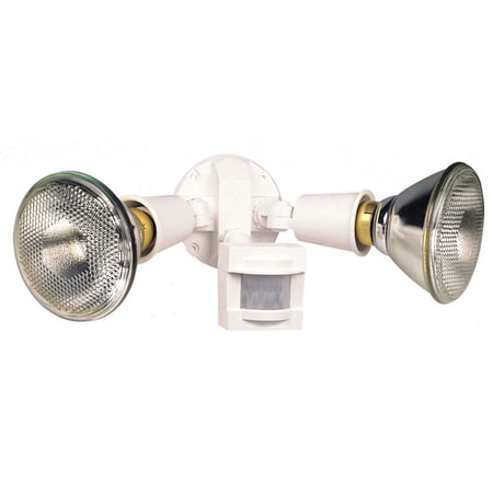 Heath Zenith Motion-Sensing Hardwired Incandescent White Floodlight