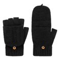 thumbnail image 1 of Guantes Tejidos Invierno Frio Dedos Descubiertos Para Hombre, 1 of 8